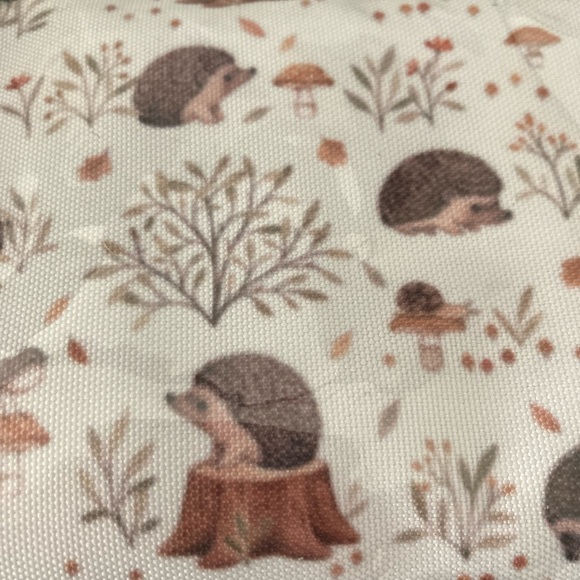 ❌SOLD Meadow Hedgehog Cosmetic Bag/ Travel Pouch - Picture 5 of 5
